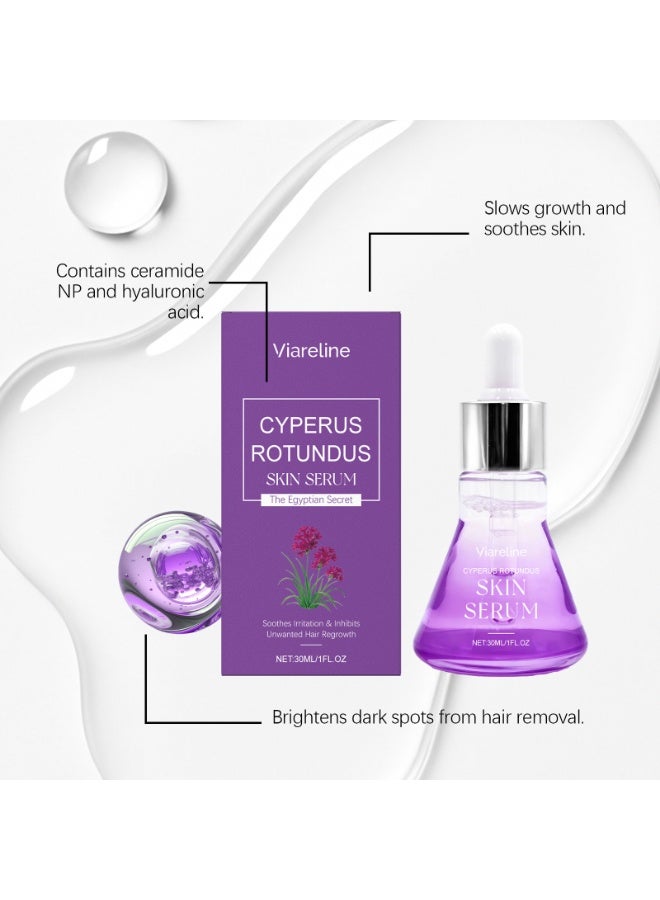 فياريلاين Cyperus Rotundus Skin Serum 30ml | Post-hair Removal Treatment Serum, Inhibits Hair Growth, Brightens and Fades Hair Marks. - Image 5
